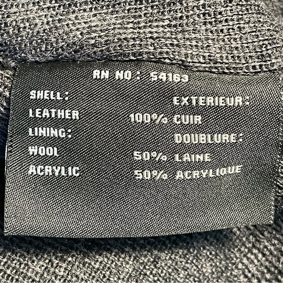 Andrew Marc Women's Asymmetrical shawl collar  Leather Jacket with wool lining - Picture 11 of 12